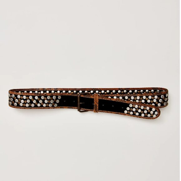 NWT Free People Animal Instinct Pocket Belt in Wild Side